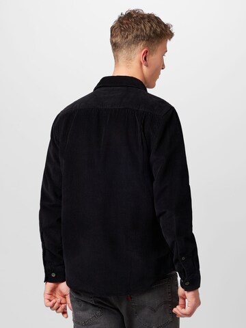 !Solid Regular fit Button Up Shirt 'Champion' in Black