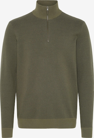 BLEND - Jersey ' BHBAAL HALF ZIPP KNIT ' en verde: frente