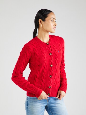 Polo Ralph Lauren Gebreid vest in Rood: voorkant