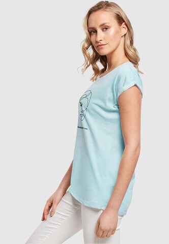 Merchcode Shirt 'WD - Woman Figure' in Blauw