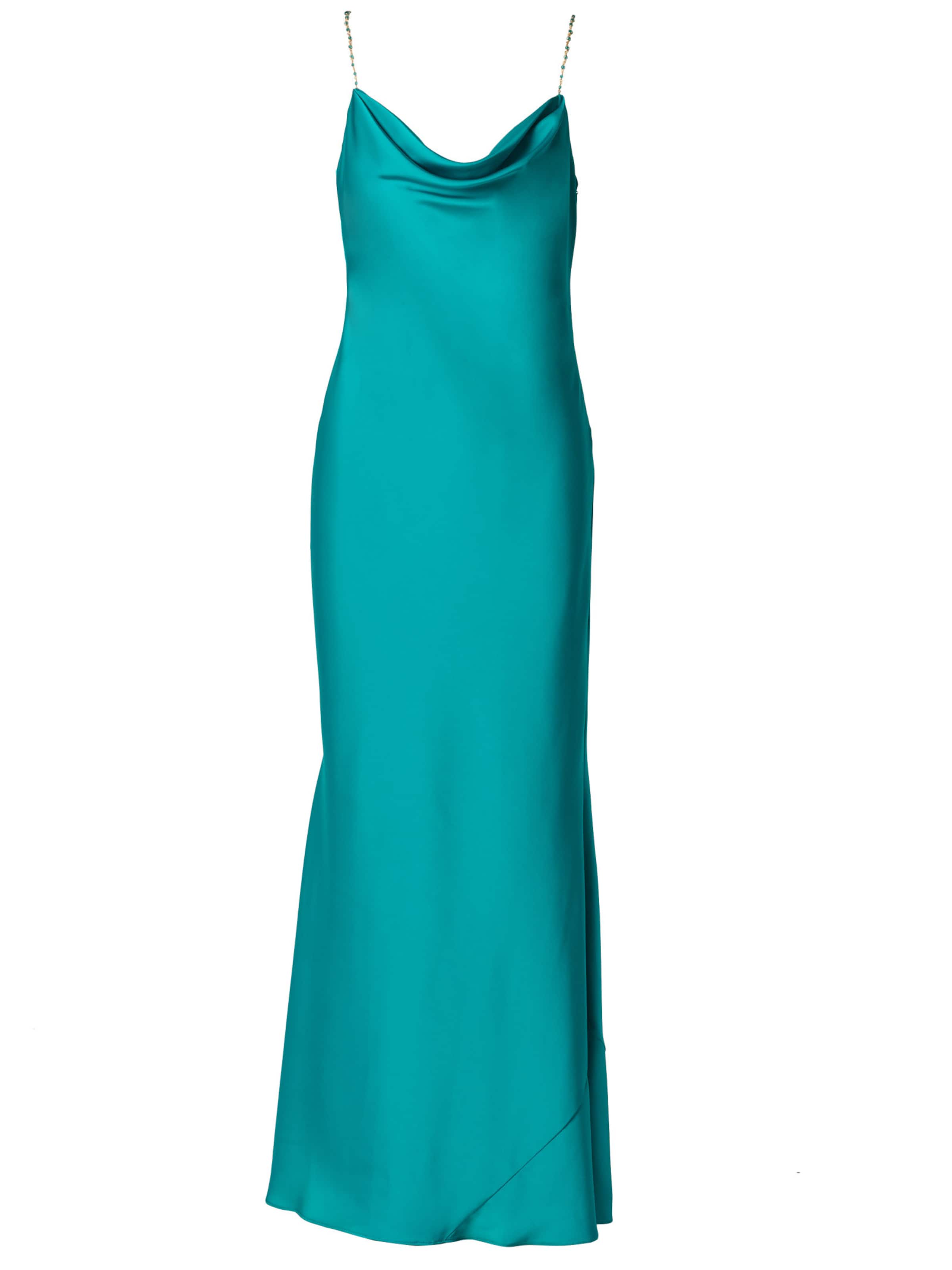 Adrianna Papell Evening Dress 'Stretch Satin Long Dress' in Turquoise, Item view
