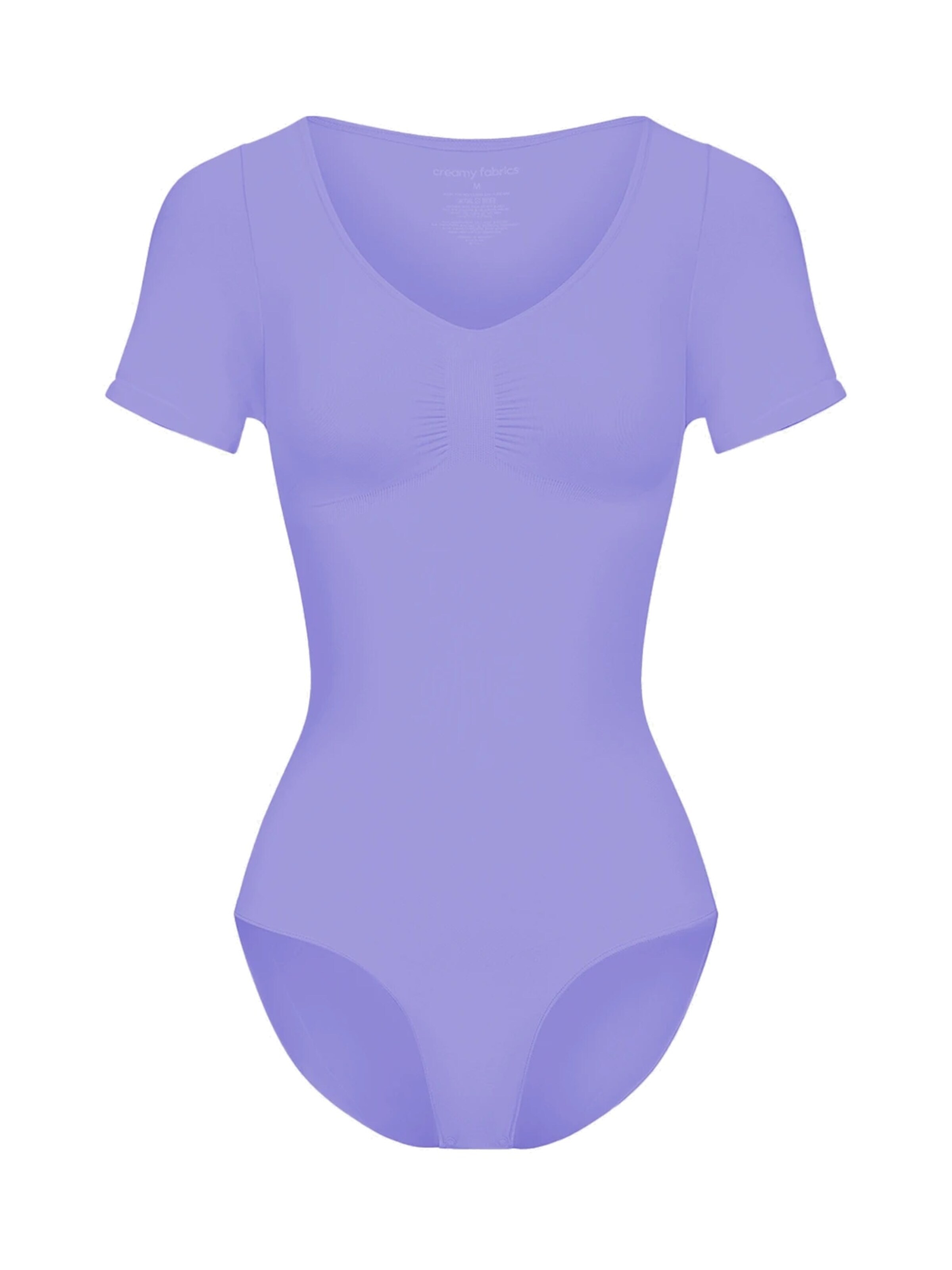 cfab Shapingbody 'T-Shirt Bodysuit Sculpting Shapewear mit Slip' in Lila: voorkant
