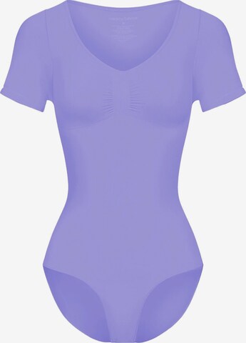 cfab Shapingbody 'T-Shirt Bodysuit Sculpting Shapewear mit Slip' in Lila: voorkant