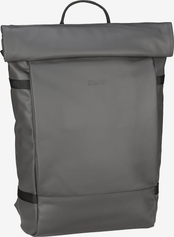 ZWEI Backpack ' Aqua ' in Grey: front
