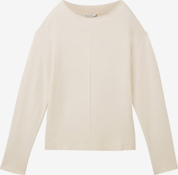 Pull-over TOM TAILOR en beige : devant