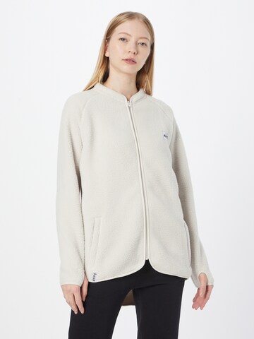 Eivy Athletic Fleece Jacket 'Redwood' in Beige: front