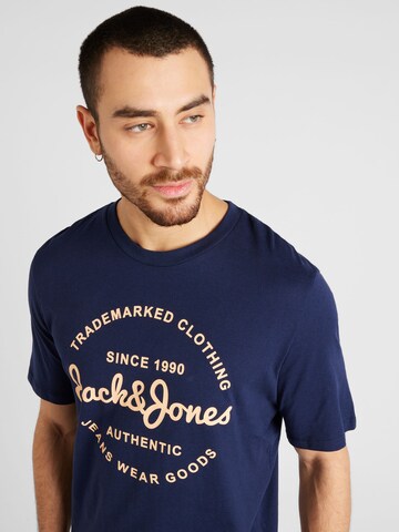 mėlyna JACK & JONES Marškinėliai 'FOREST'