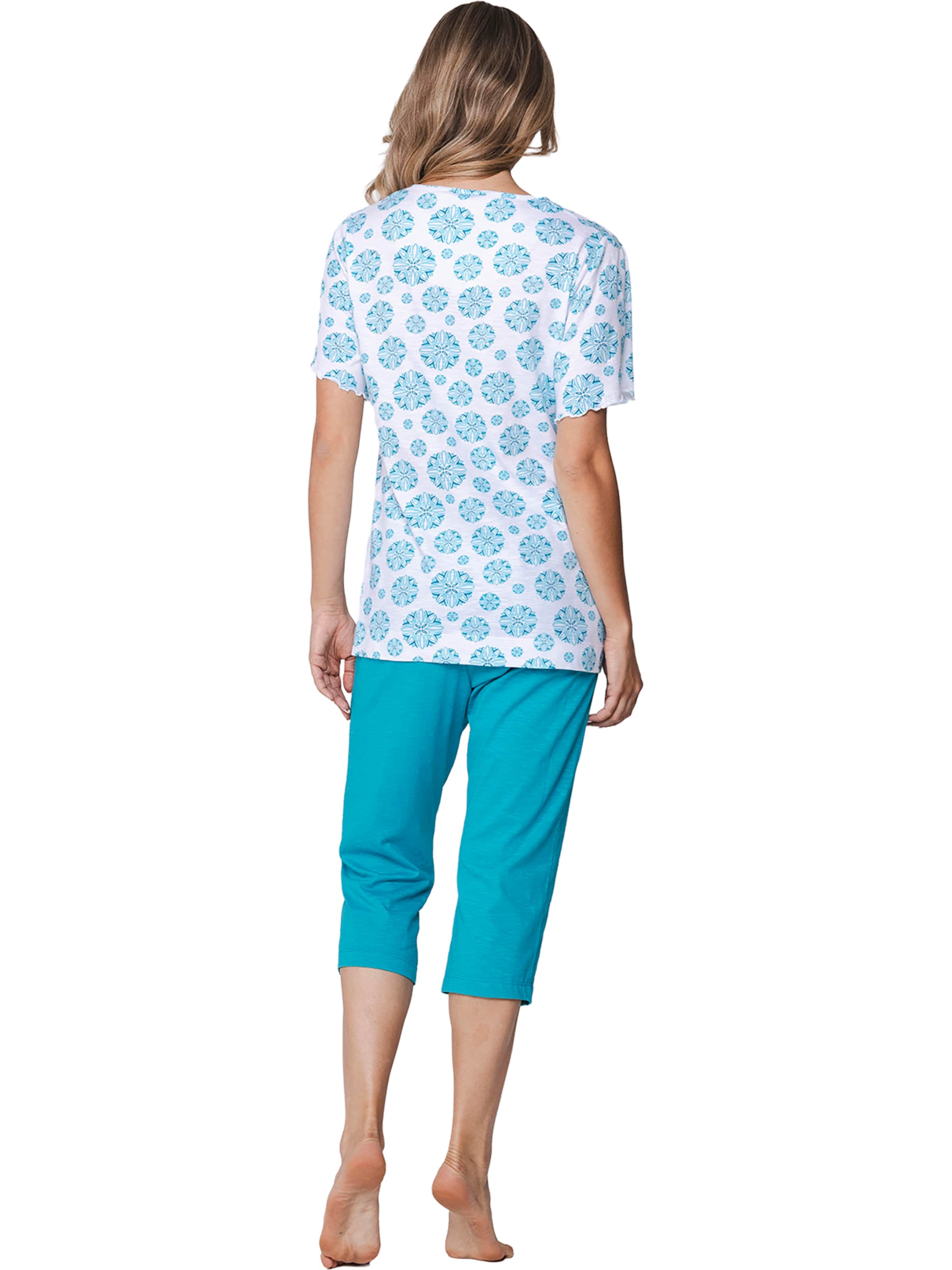 Pastunette Pajama 'Pyjama with buttons' in Blue