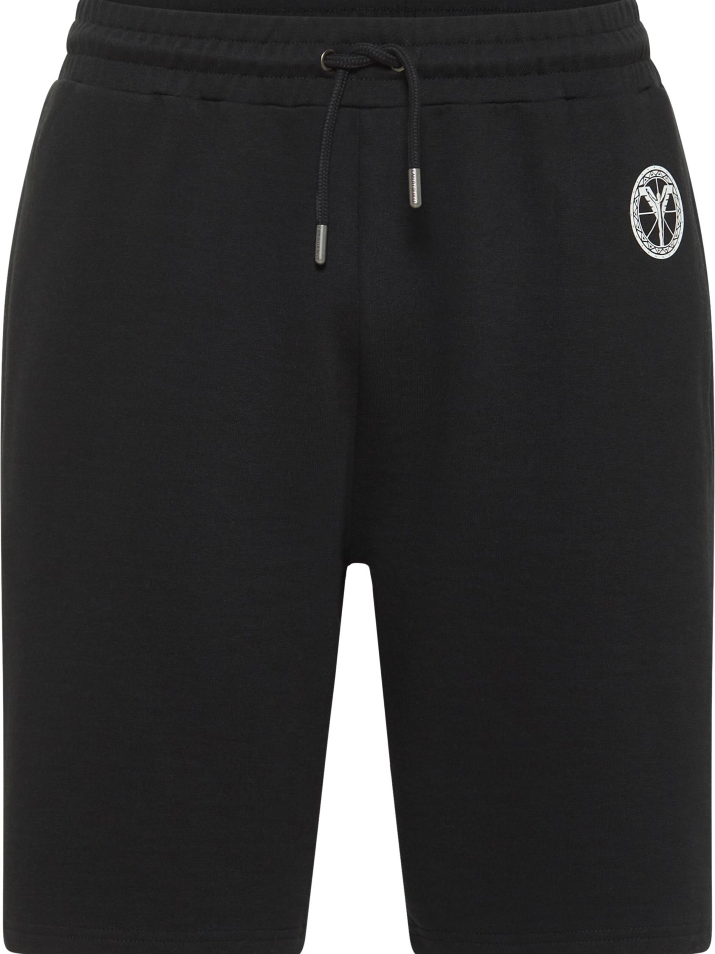 Regular Pantalon Carlo Colucci en noir : devant