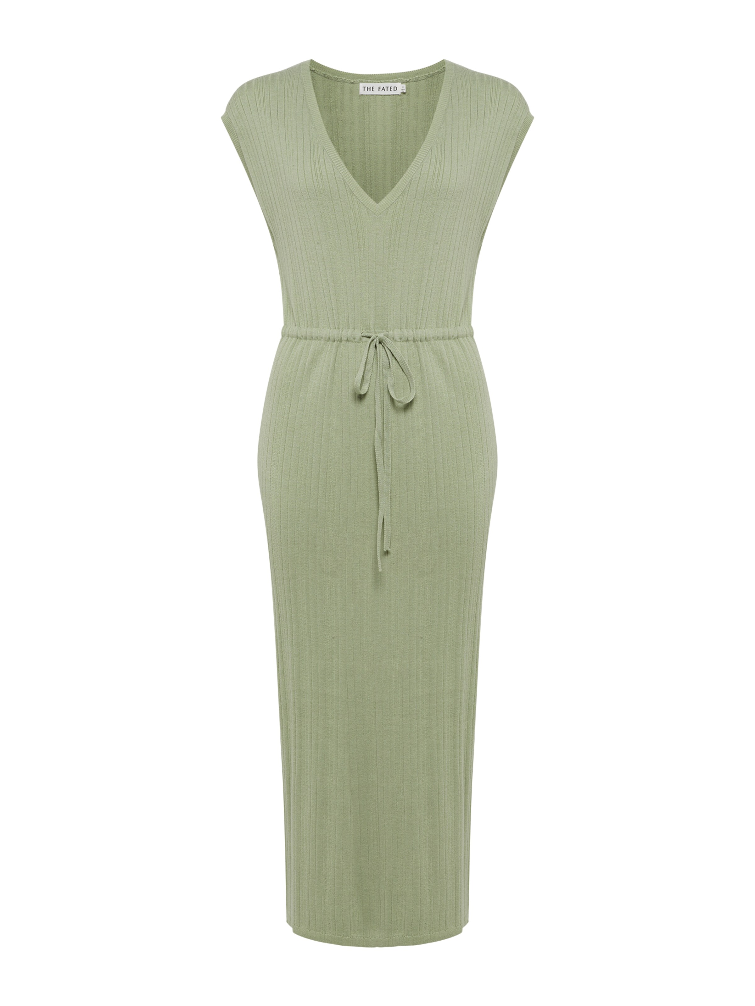 The Fated Kjole 'CENTURY KNIT DRESS' i grøn, Produktvisning