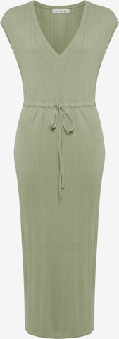 The Fated Платье 'CENTURY KNIT DRESS' в Зеленый: спереди