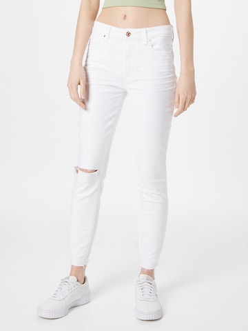 PAIGE Skinny Jeansy 'HOXTON' w kolorze biały: przód