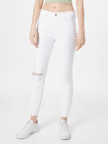 Skinny Jean 'HOXTON' PAIGE en blanc : devant