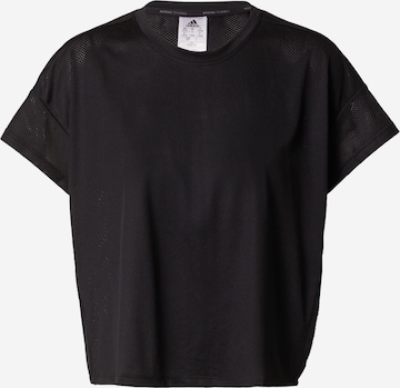 ADIDAS SPORTSWEAR Toiminnallinen paita 'Hiit Aeroready Quickburn ' värissä musta: edessä