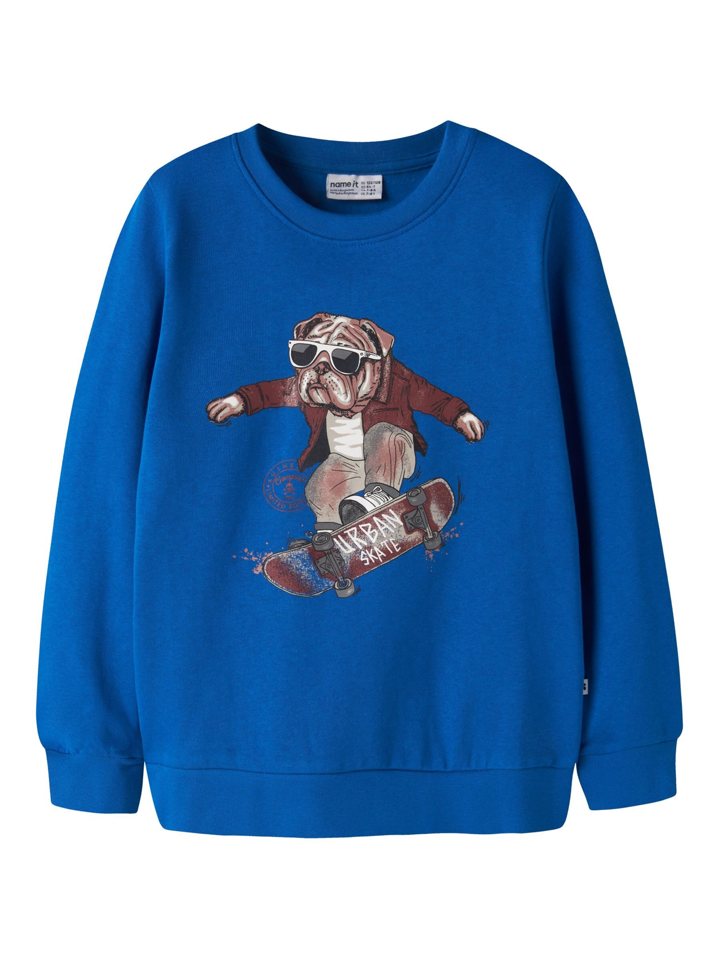 NAME IT - Sudadera en azul: frente