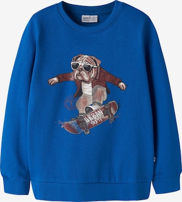 NAME IT - Sudadera en azul: frente