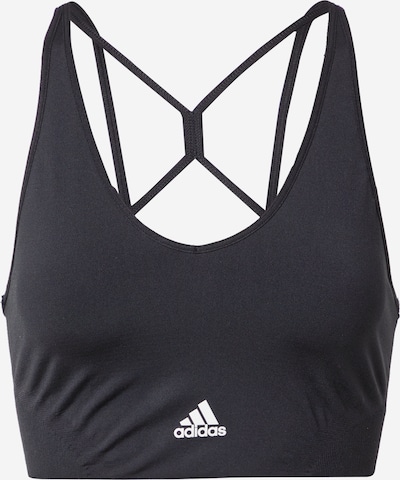 ADIDAS PERFORMANCE Sports-BH i sort / hvid, Produktvisning