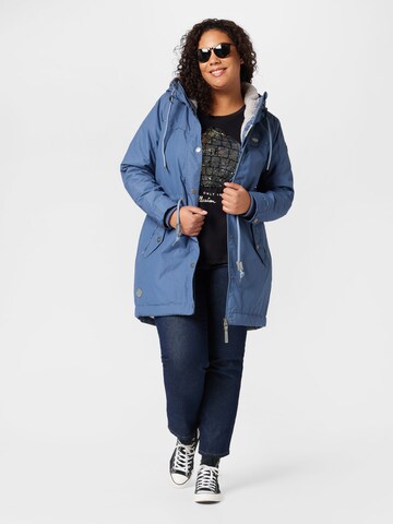 Parka di mezza stagione 'CANNY' di Ragwear Plus in blu