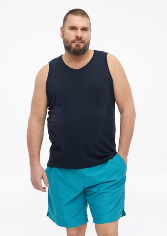 s.Oliver Men Big Sizes Board Shorts in Blue: front