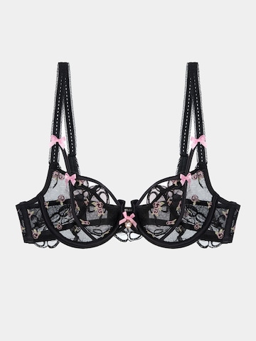 Gianna Bellucci Balconette Bra 'Chiara' in Black: front