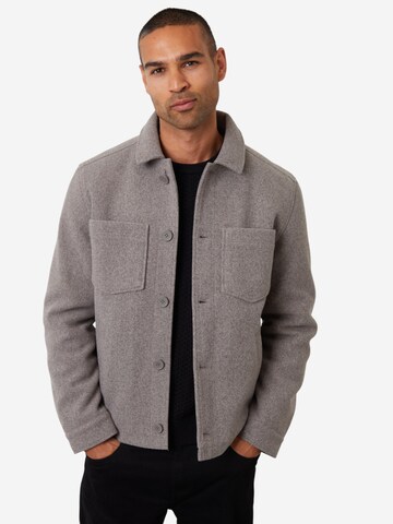 Threadbare Jacke 'Santo' in Grau: Vorderseite