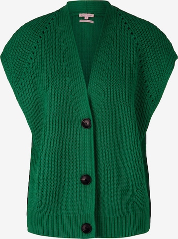 TOM TAILOR Knit Cardigan in Green: front