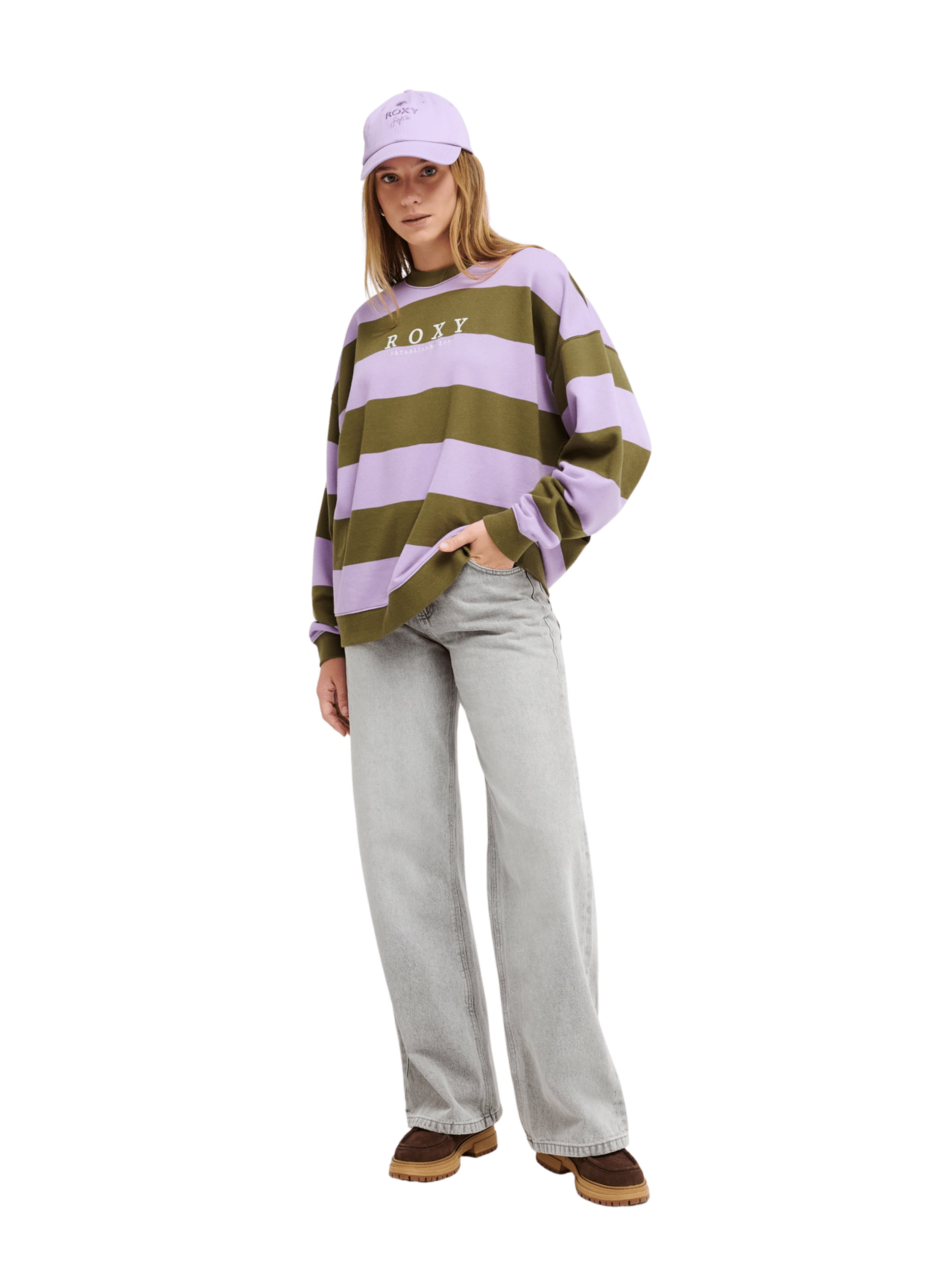 ROXY Sweatshirt 'Strictly' in Green