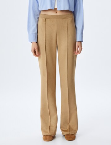 Koton Wide Leg Hose in Beige: Vorderseite