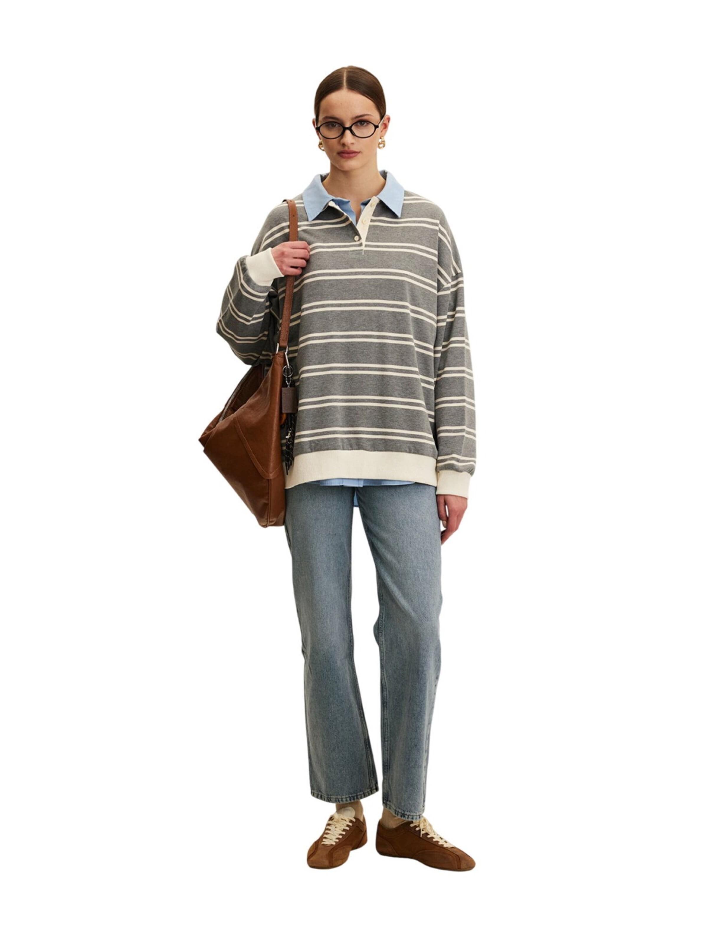 MANUKA Sweatshirt in Grijs: voorkant