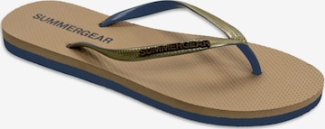 SummerGear Teenslipper 'Slim Fit' in Beige: voorkant