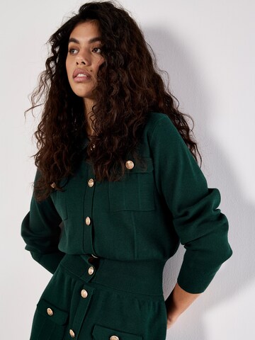 Cardigan ' ' Apricot en vert : devant