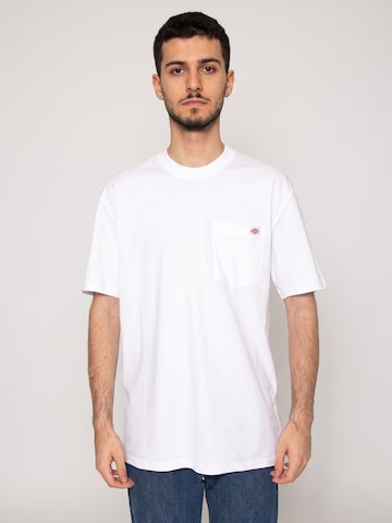 DICKIES Shirt 'LURAY POCKET TEE SS'‌‌‌‌ in Weiß: Vorderseite