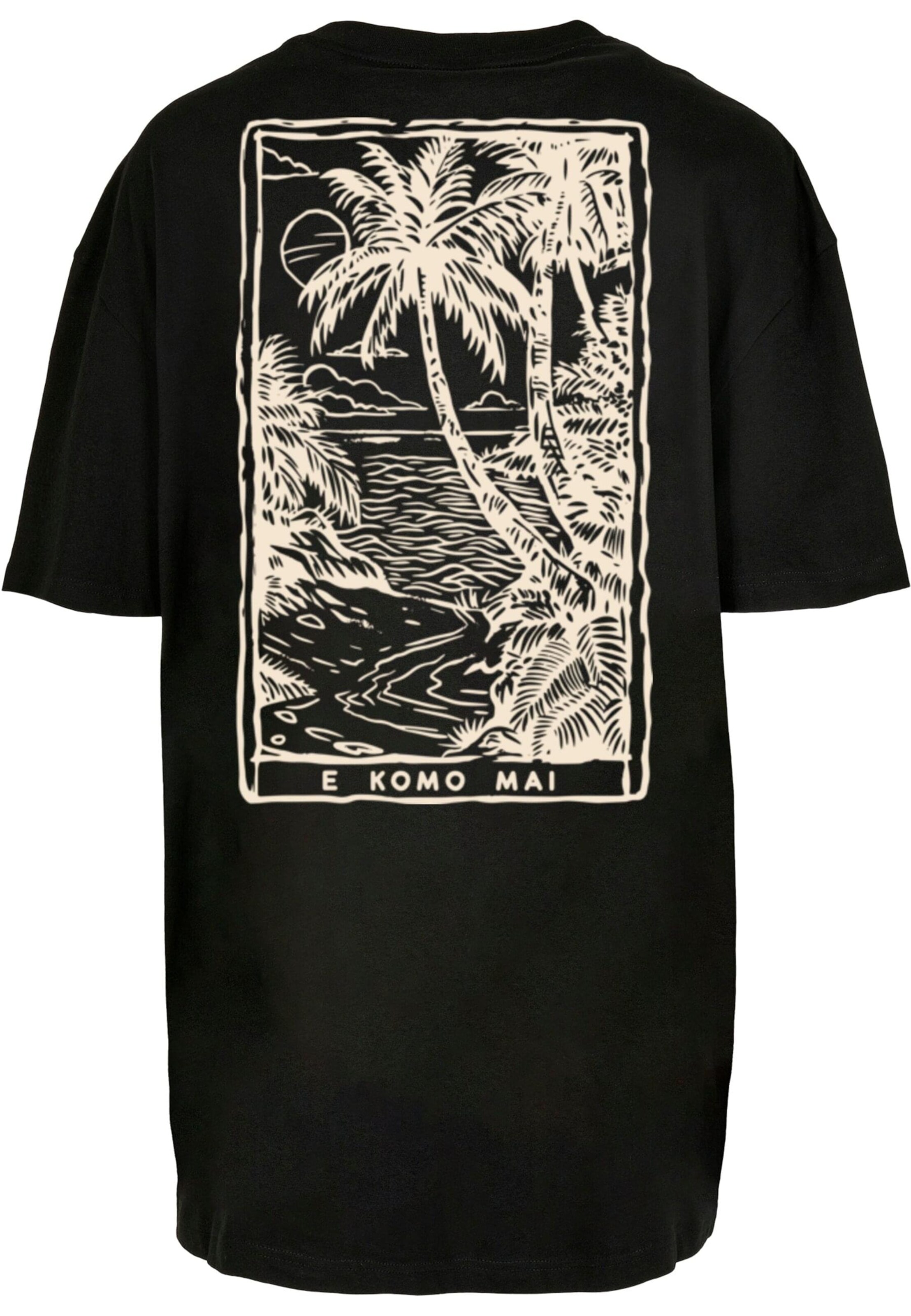 Maglia extra large 'Hawai' di Merchcode in nero