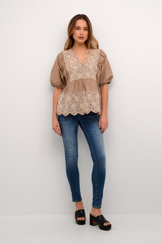 CULTURE Bluse 'Valda' in Braun