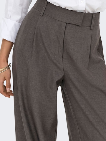 Wide leg Pantaloni cutați 'ONLLinda' de la ONLY pe gri