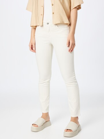 OUI Slimfit Jeans in Beige: voorkant