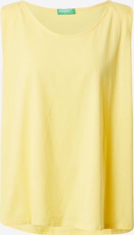 UNITED COLORS OF BENETTON - Top en amarillo: frente