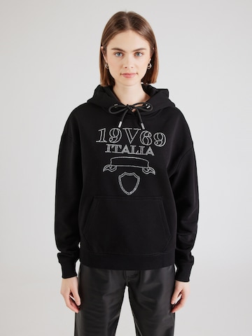 19V69 ITALIA - Sudadera 'Felicia' en negro: frente