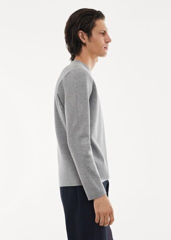 MANGO MAN Pullover 'luxus' in Grau