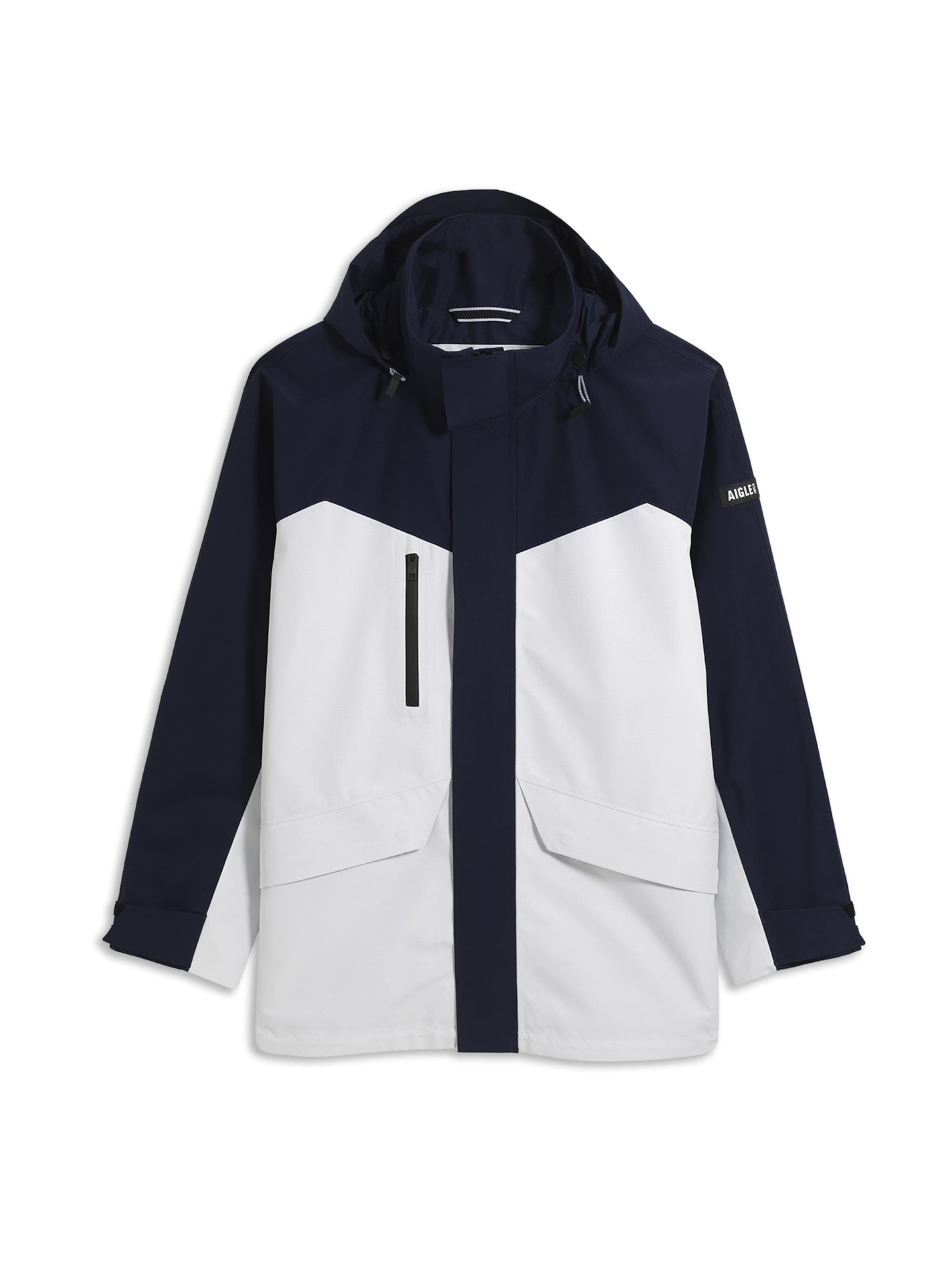AIGLE Ανοιξιάτικο ή φθινοπωρινό παρκά 'GORE-TEX' σε λευκό: μπροστά
