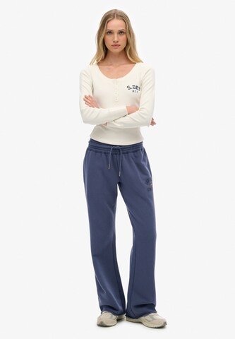 Superdry Regular Broek in Blauw