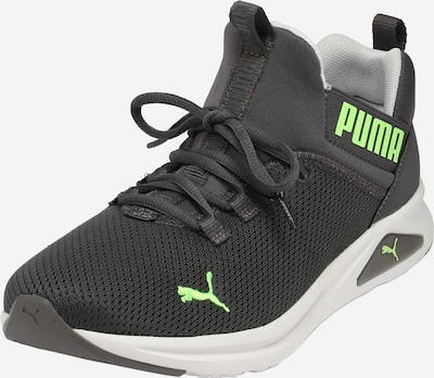 Sportiniai batai 'Enzo 2 Uncaged' iš PUMA, spalva – tamsiai pilka / žaliosios citrinos spalva, Prekių apžvalga