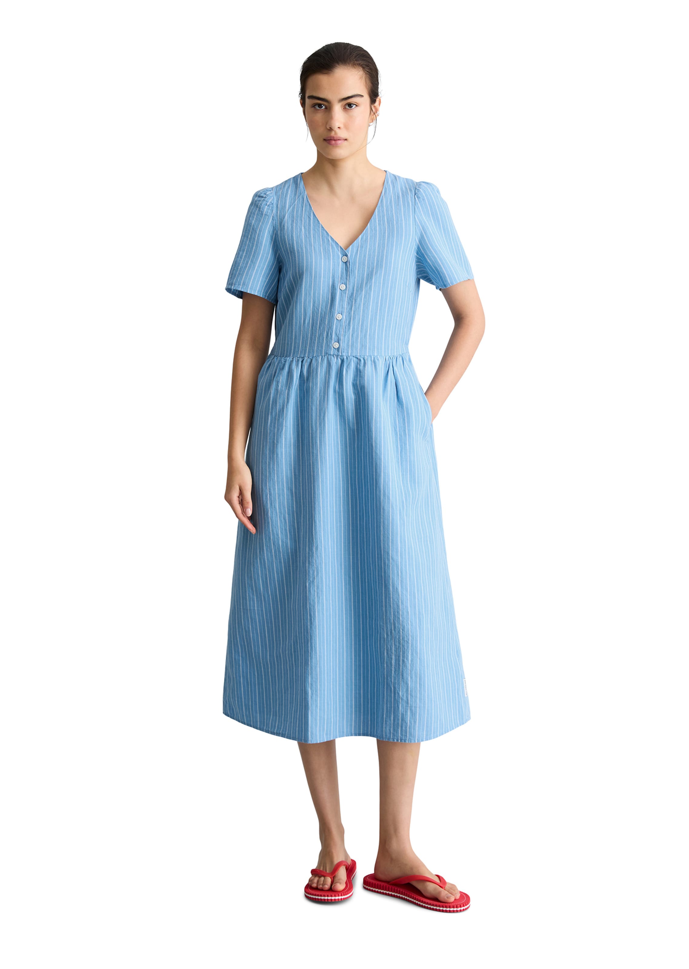 Marc O'Polo DENIM Jurk in Blauw: voorkant