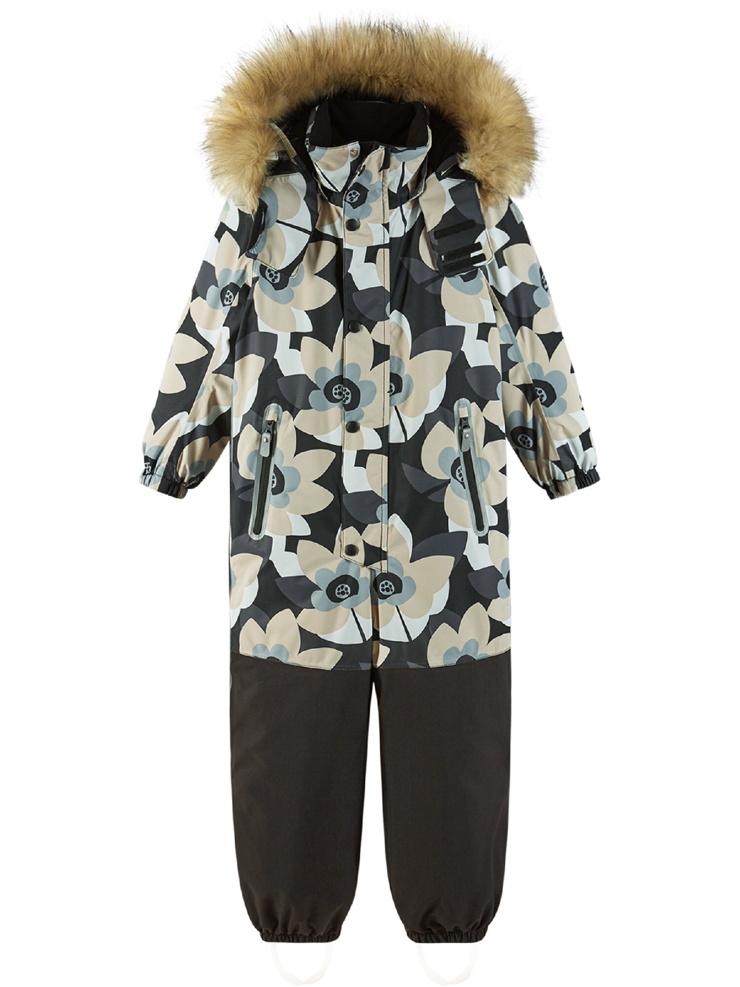 Reima Funktionsanzug 'Kipina' in Schwarz: Vorderseite