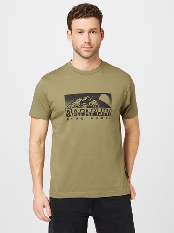 T-Shirt 'QUITO' NAPAPIJRI en vert : devant