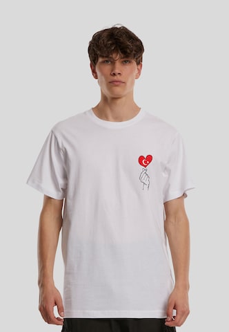 T-Shirt 'Love Türkiye Sign' Mister Tee en blanc : devant
