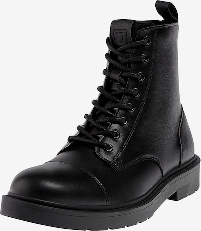 Pull&Bear Bottines à lacets en noir, Vue avec produit