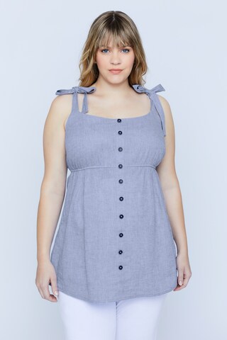 Ulla Popken Top in Blauw: voorkant