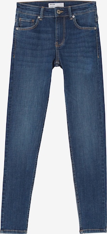 Bershka Skinny Jeans in Blauw: voorkant