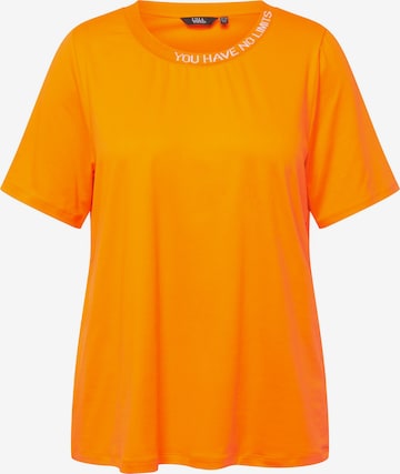 T-shirt fonctionnel Ulla Popken en orange : devant